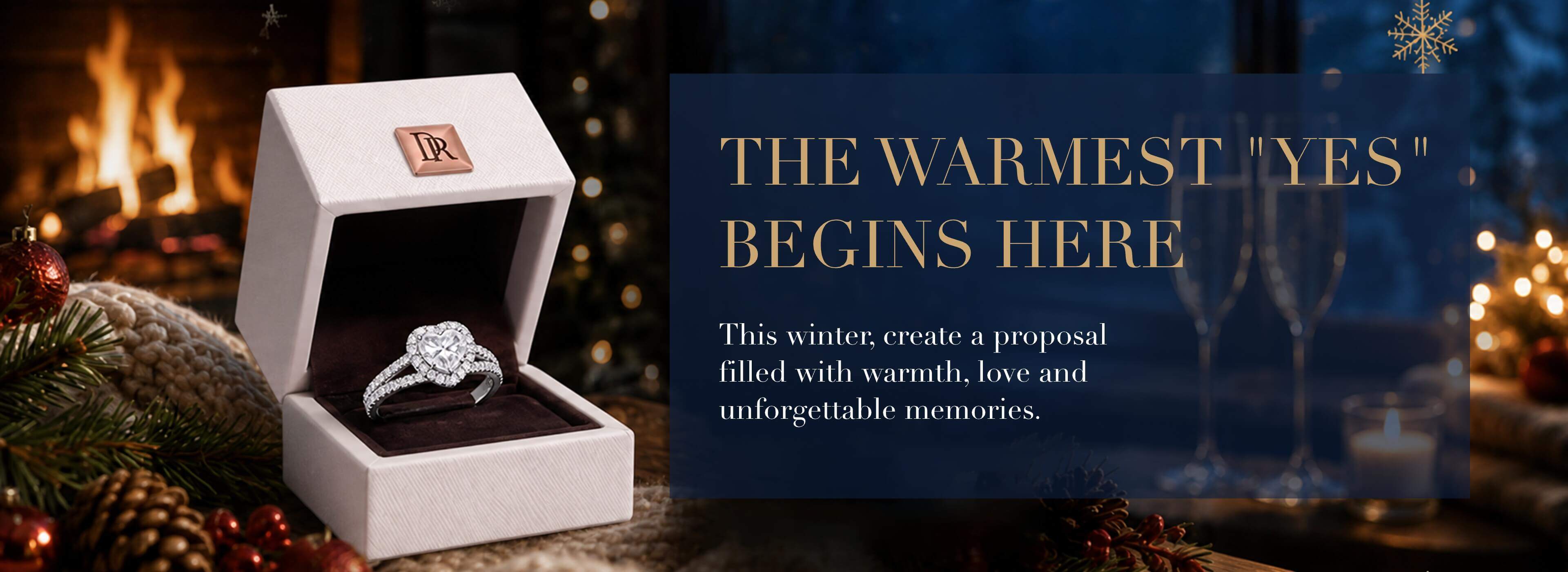 This winter create a proposal filled with warmth